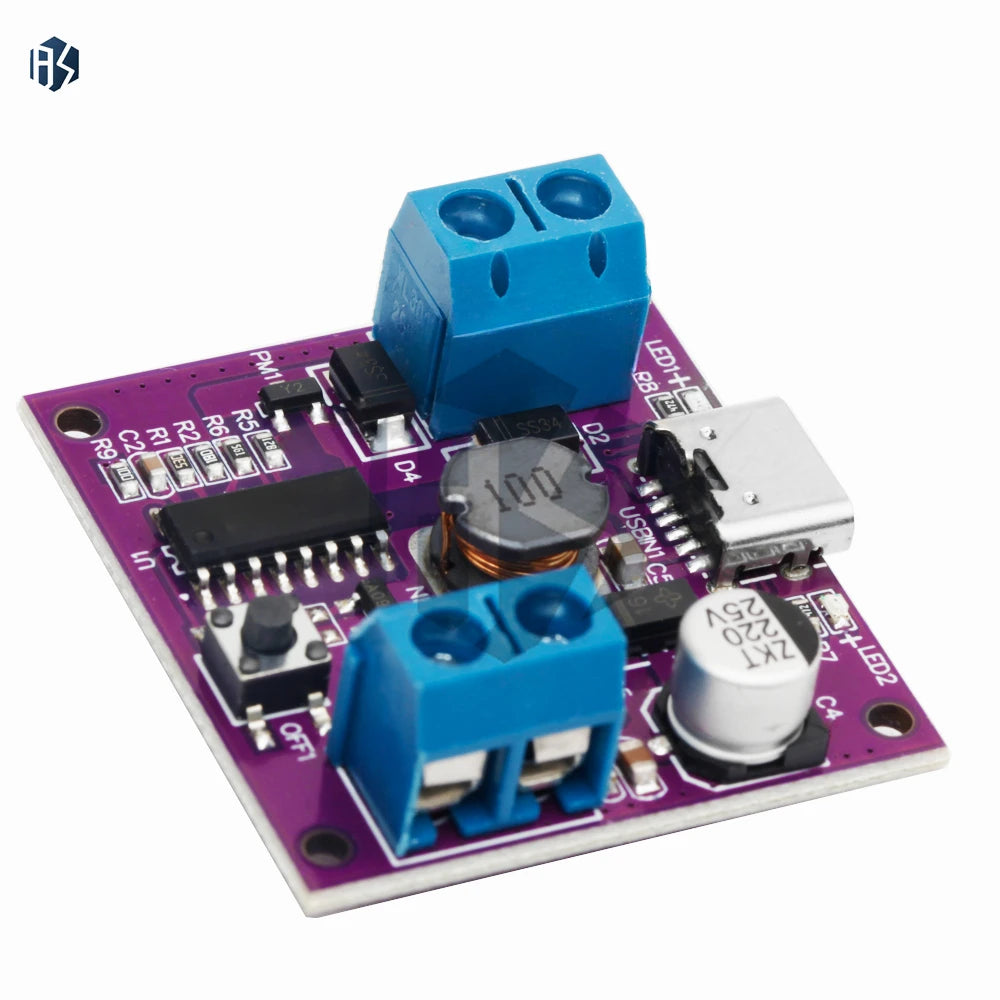 5V/7V/9V 3-Speed DC Motor Driver Module, Fan Drive Board with Charging Function Zpaxo