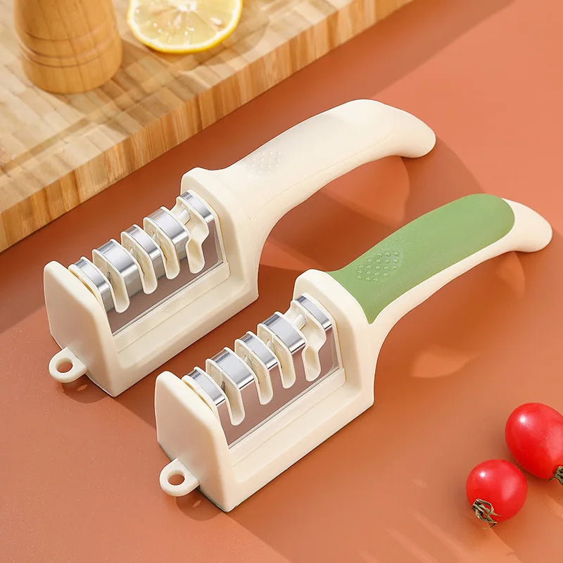 4-Stage Knife Sharpener – Tungsten Steel & Ceramic Stones Knife Sharpener Zpaxo