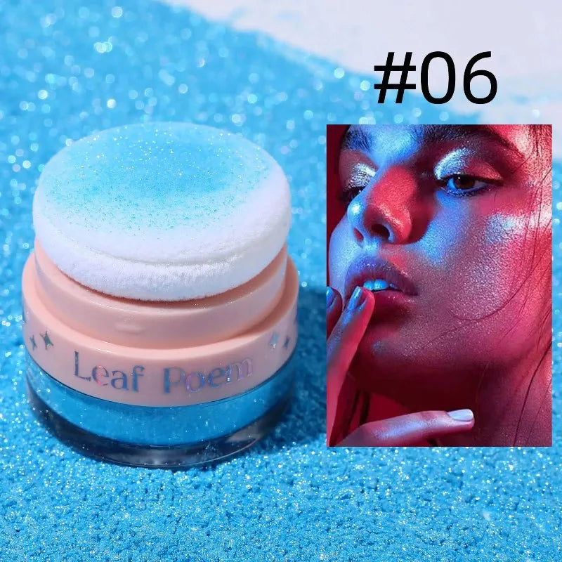 Pearlescent Glitter Fine Powder Multi-use Hair Body Face Highlighter