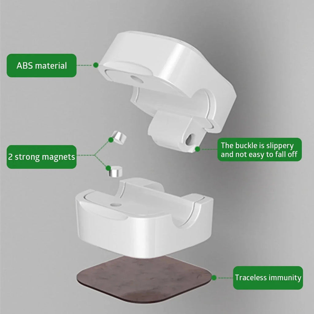 Magnetic Cable Clips – Under-Desk Cord Holder & Organizer