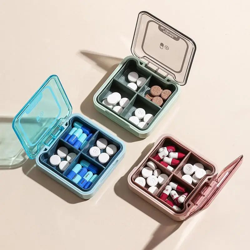 Travel Pill Box Portable Medicine Container Daily Storage Case Small