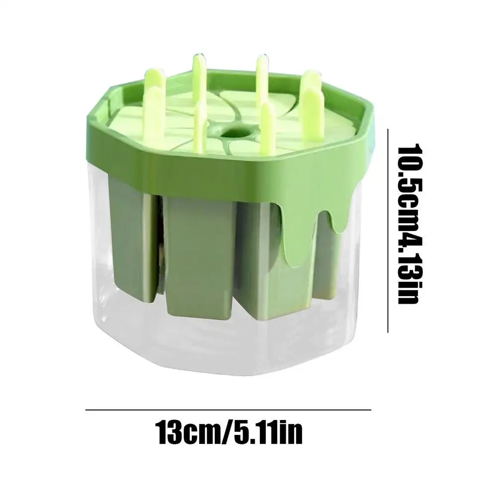 Silicone Popsicle Molds 8-Cavity | Ice Pop Maker with Drip Tray Ice Pop Mold Zpaxo Mint Green