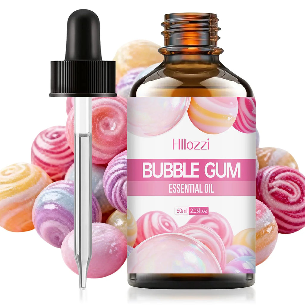 BUBBLE GUM ESSENTIAL OIL a high-quality moisturizing nourishing massage oil with a refreshing scent, suitable for all skin types Zpaxo 60ml BUBBLE GUM Other