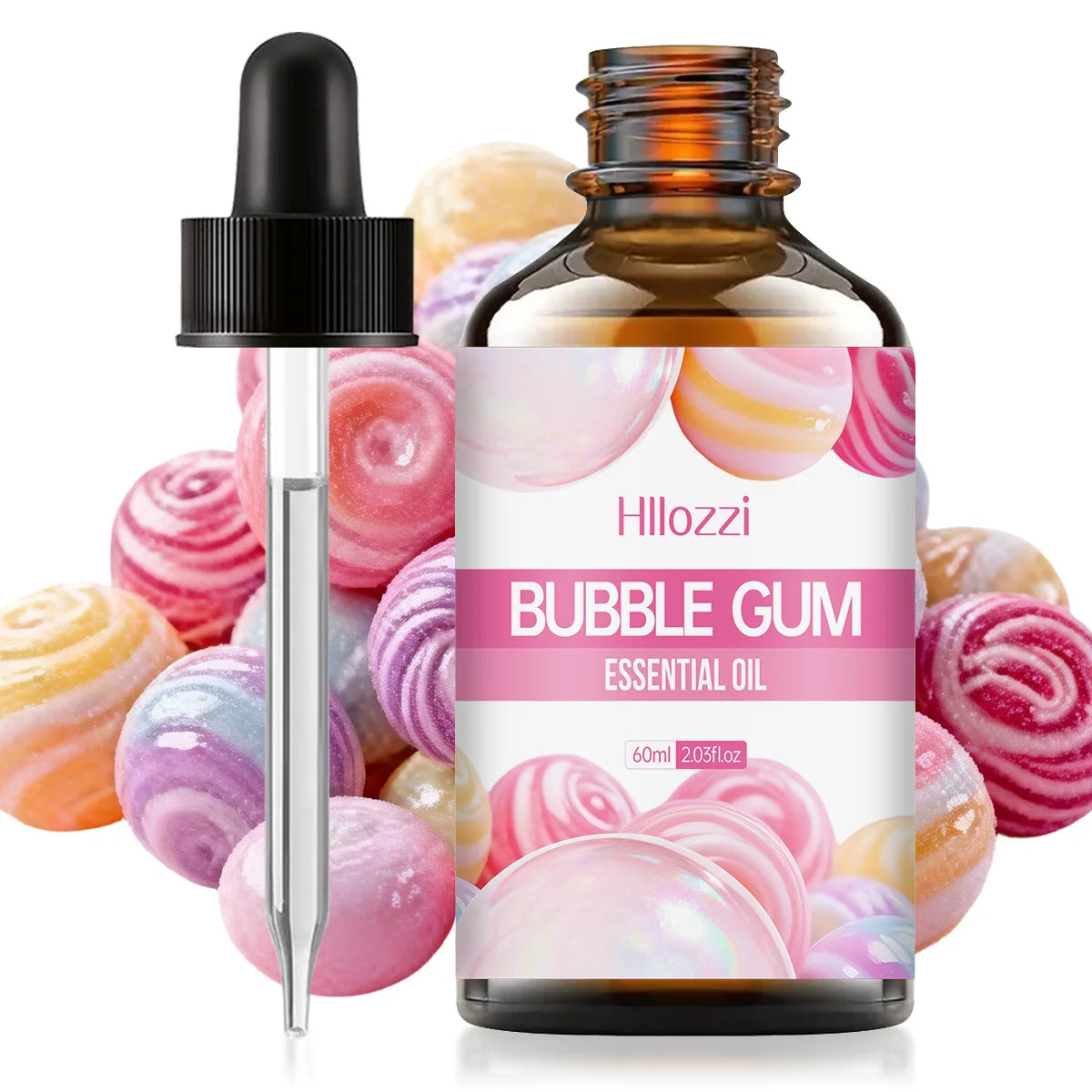 BUBBLE GUM ESSENTIAL OIL a high-quality moisturizing nourishing massage oil with a refreshing scent, suitable for all skin types Zpaxo 60ml BUBBLE GUM Other