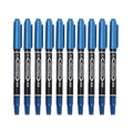 Twin Tip Black Blue Red Oil Marker Pen 0 5 Double Headed Permanent