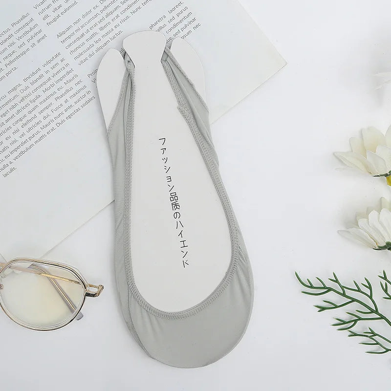 Invisible Silicone Anti-slip Short Socks Summer Ice Silk Ultra-thin