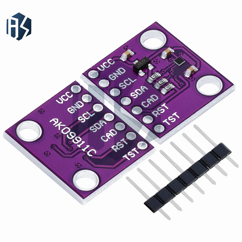 AK09911C 3-Axis Hall Effect Geomagnetic Sensor Module Integrated Zpaxo