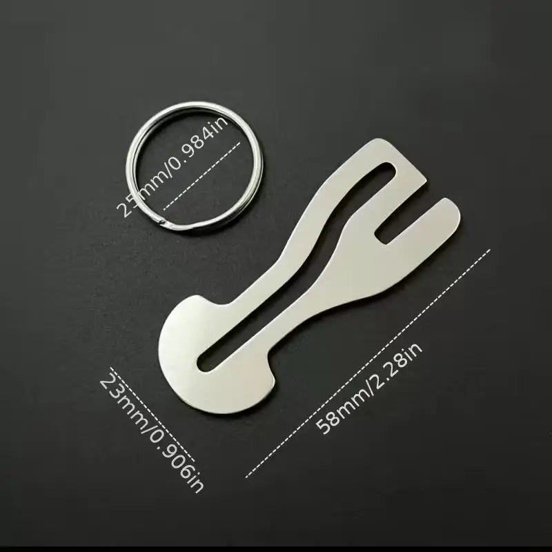 2pcs Reusable Shopping Cart Token – Stainless Steel Lock Chain, Detachable Key Ring for Carts Zpaxo
