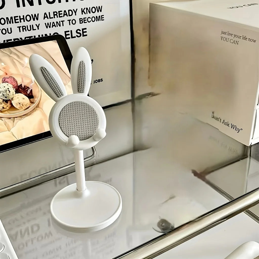 Telescopic Cartoon Rabbit Phone Stand Adjustable Tablet Flexible