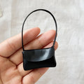 ▶1Pcs PU Leather Purse Accessories For 15-17cm Doll Handbag Lady Leather Bag Dollhouse Decoration Pretend Play Toy Zpaxo Black