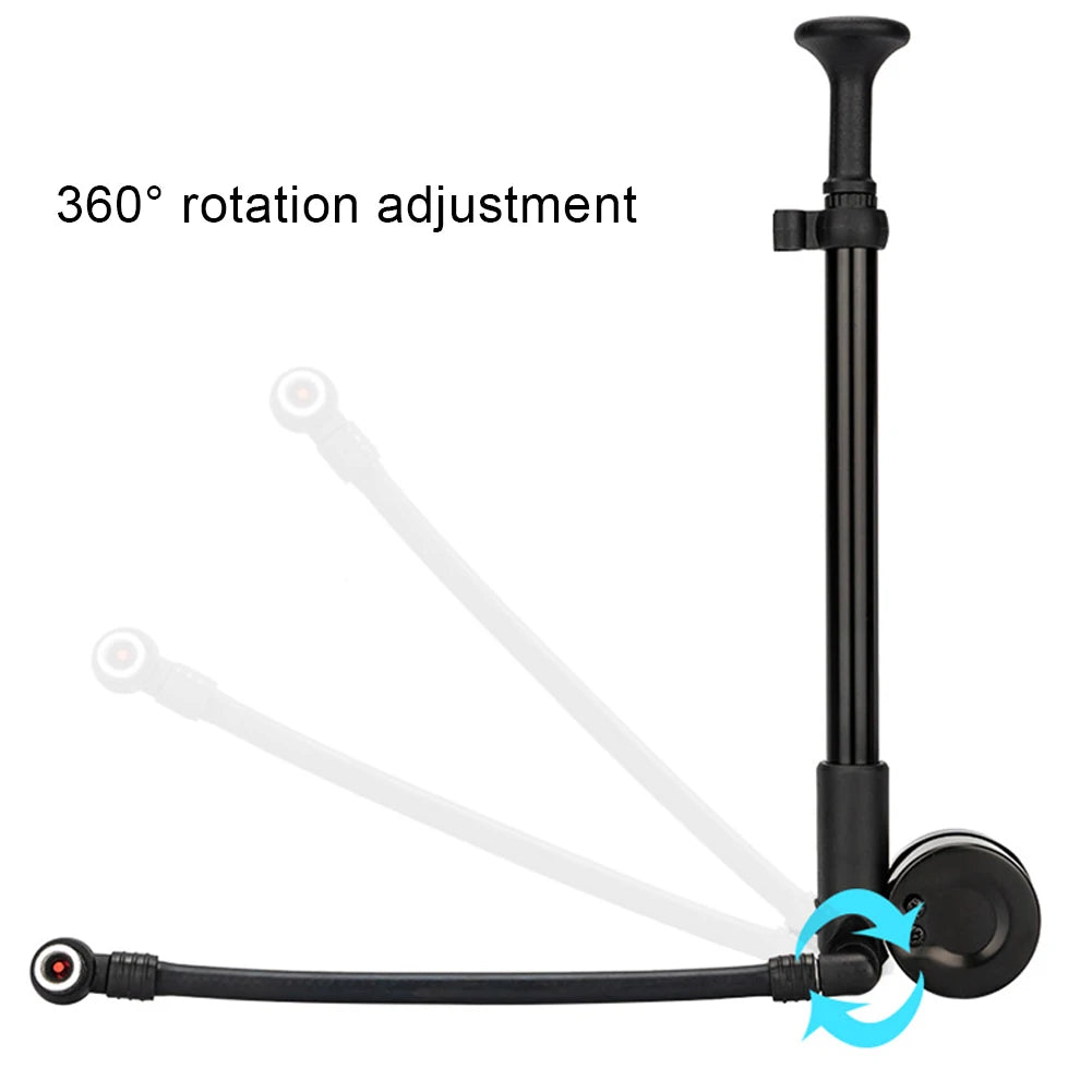 300PSI Bicycle Air Pump Gauge Bike Shock Absorber Schrader Valve Tire
