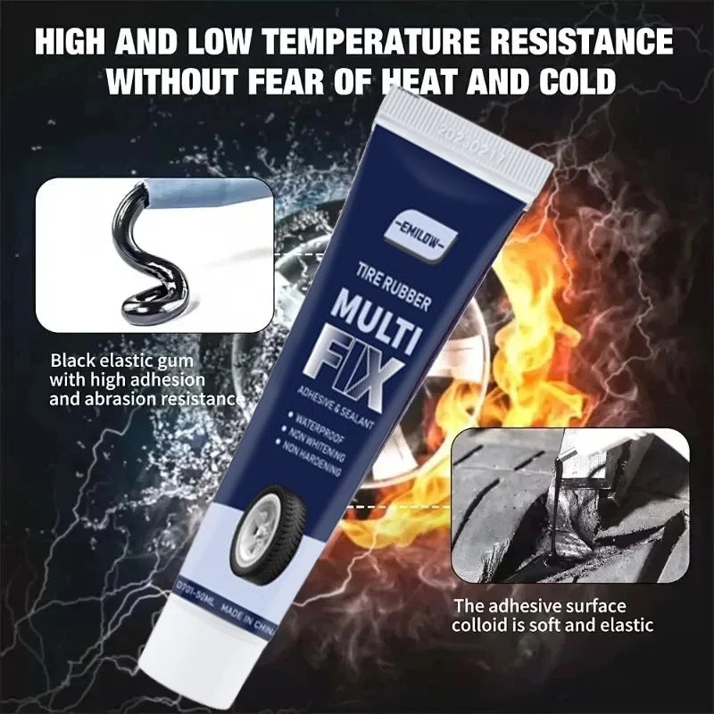 SUITU Tire Repair Gel – Non-Corrosive Rubber Adhesive for Tyres