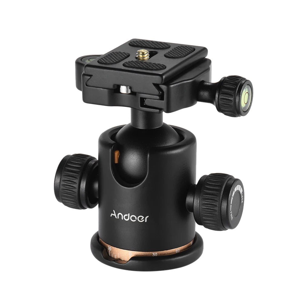 BEIKE BK-03 Camera Tripod Ball Head Ballhead Quick Release Plate 1 4