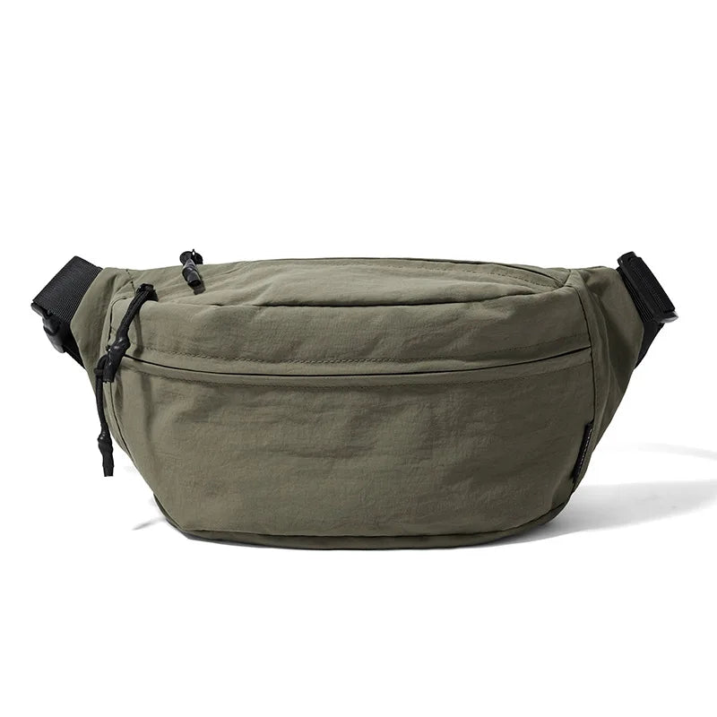 Minimalist chest bag women's bag niche design summer lightweight and versatile shoulder bag trendy and stylish waist bag Zpaxo Green waist bag