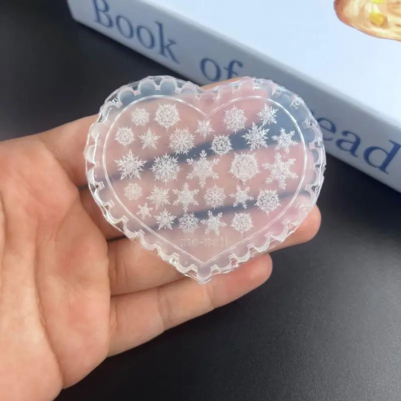 Christmas Snowflakes Manicure Tool Nail Art Silicone Mold 3D Acrylic Zpaxo A4