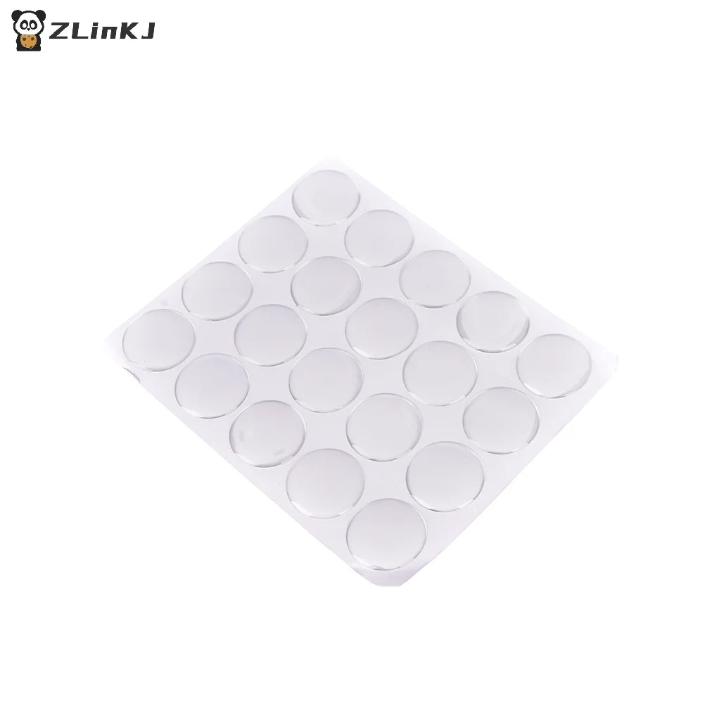 ▶100PCS 1" Round 3D Crystal Clear Epoxy Adhesive Circles Dome Sticker Bottle Cap DIY Jewelry Making Accessories Zpaxo