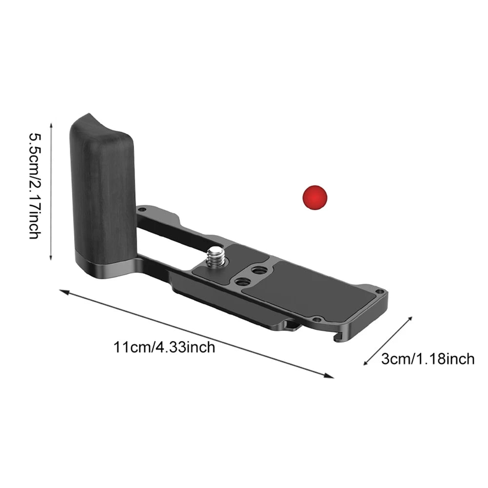 Wooden Camera Hand Grip Aluminum Base L Board L-shape Mount Plate