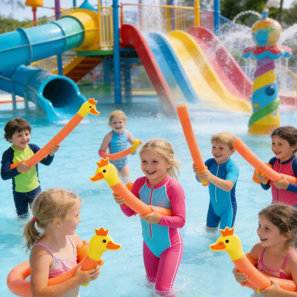Animal Head Pool Noodles Floating Exercise Device Long Foam Swim