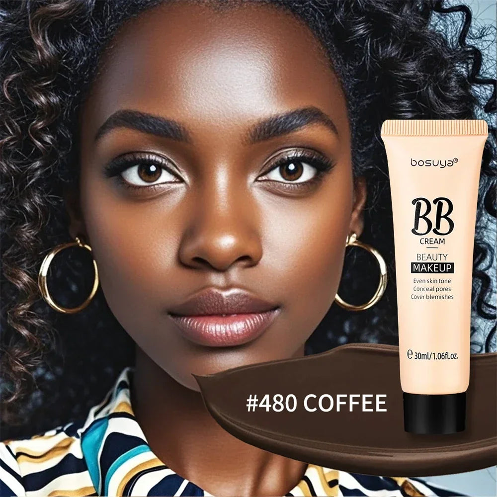 Natural Coffee BB Cream Whitening Waterproof Lasting Moisturizing Foundation Full Cover Facial Blemishes Acne Concealer Cosmetic Zpaxo