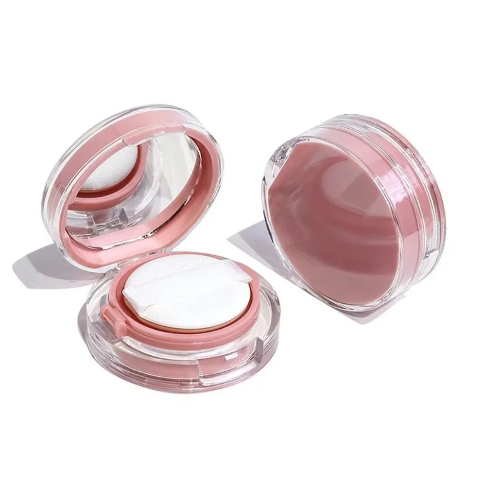 DIY Mini Empty Puff Box Transparent Mirror Cosmetic Container Sponge Zpaxo