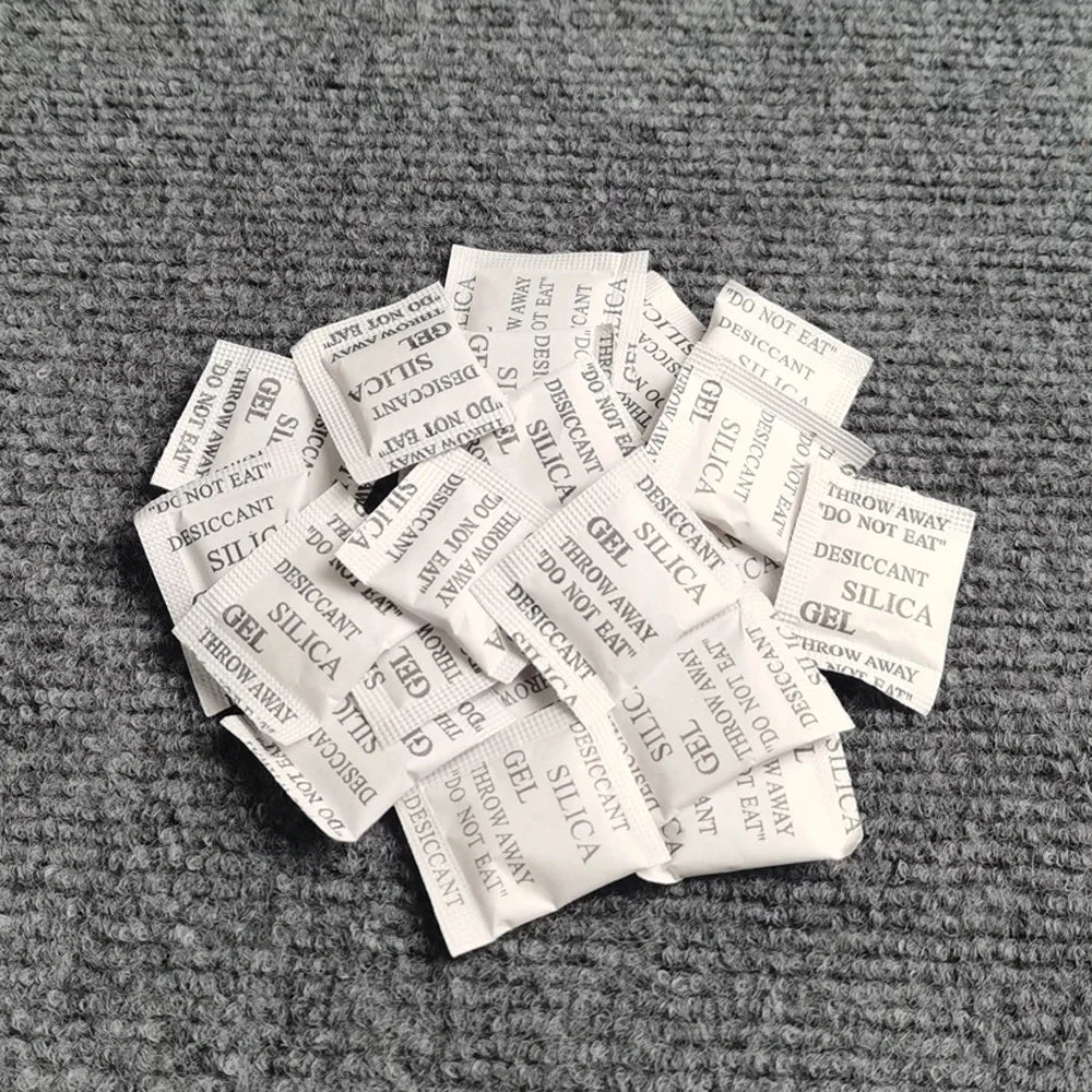 Silica Gel Desiccant Packets – Non-Toxic Moisture Absorber