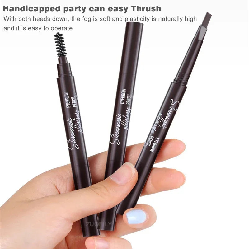 5 Colors Eyebrow Pencil Waterproof Long-lasting Double-headed Tattoo