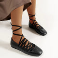 Cross Strap Women Ballet Flats Shoes Comfort Soft Sole Spring Autumn