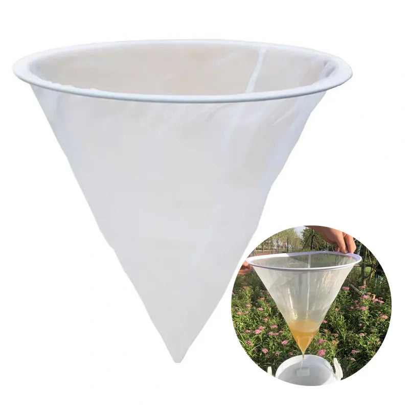 Beekeeping Equipment Bee Honey Filter Nylon Cone-shape Screener Hive