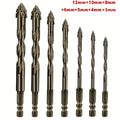 Carbide Drill Bit Four-blade Serrated Eccentric Sawtooth Design