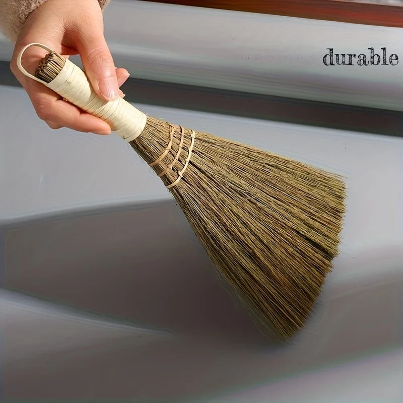 Handheld Broom with Woven Bristles – Portable Mini Sweep Set Handheld Broom Set Zpaxo 1PC