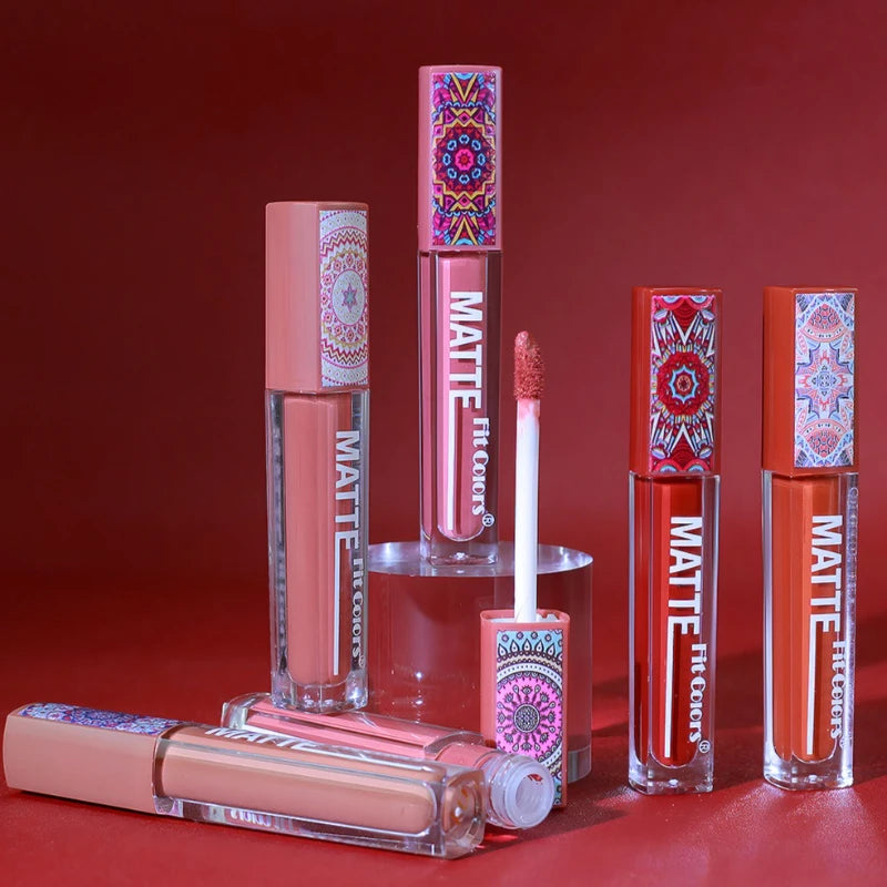 6Colors Matte Lipstick Waterproof Velvet Texture Liquid Lip Gloss