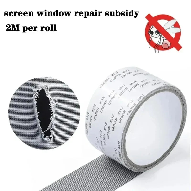 Window Screen Fly Screen Mosquito Repair Tape EasytoApply Waterproof Keep Mosquitoes Out with Our Anti-Insect Self-Adhesive Mesh Zpaxo