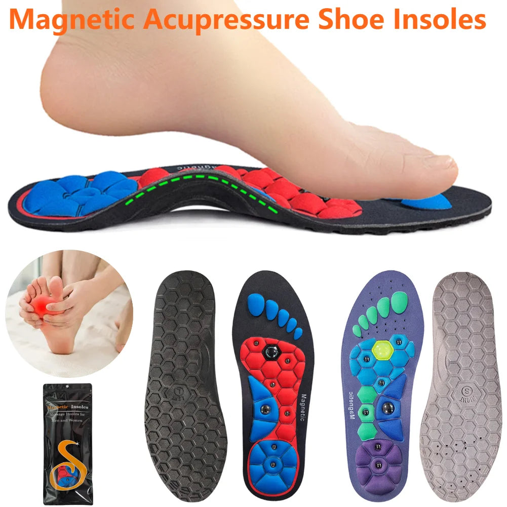 Medical Magnetic Therapy Sports Insoles Massage Foot Weight