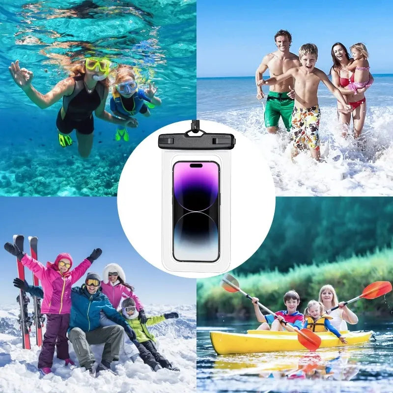 Universal Waterproof Phone Case for Swimming - Underwater Protector Pouch Cover Compatible with iPhone 11 12 13 14 15 16 pro - S Zpaxo