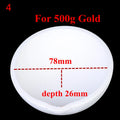 ▶1Pcs High Temperature Quartz Silica Melting Crucible for Gold Silver Jewelry Tool Zpaxo 500g