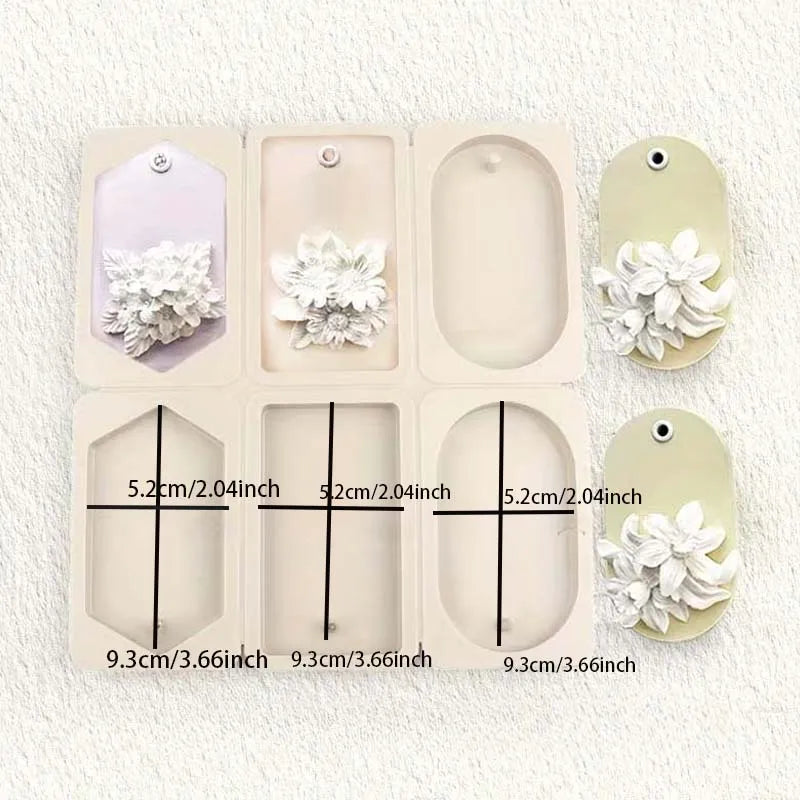 4-Style Silicone Molds – Resin Keychain, Candle & Jewelry DIY Silicone Casting Molds Zpaxo style 4