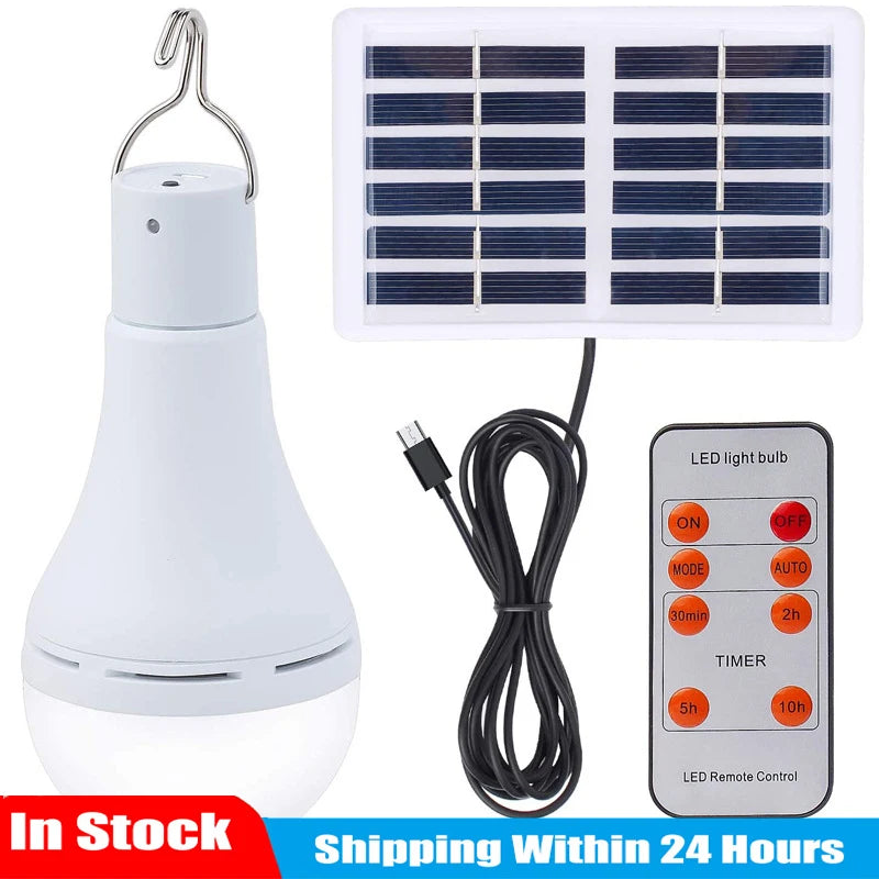 Portable Solar Lights Bulb 7W/9W with 5 Work Modes Dimmable USB Rechargeable Emergency Camping Lamp for Outdoor Tent Hanging Zpaxo 9W