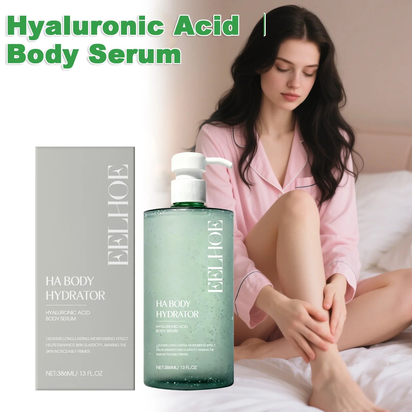 Eelhoe Hyaluronic Acid Body Serum – Firming & Hydrating 386ml Body Serum Zpaxo