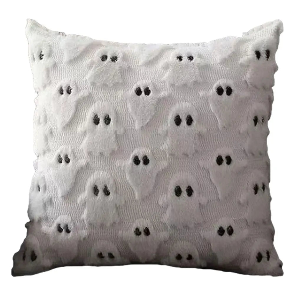 Halloween Ghost Pumpkin Pillowcase Washable Soft Pillow Case Plush Zpaxo A 1PC