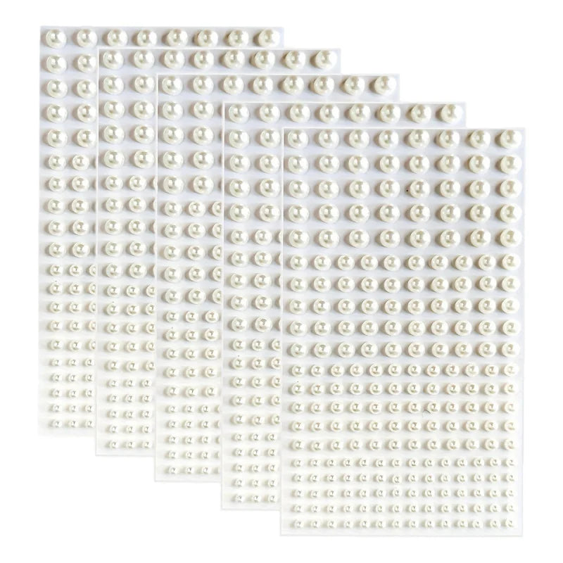 Water Diamond Half Round Pearl Sticker Bright Tear Children's Stage