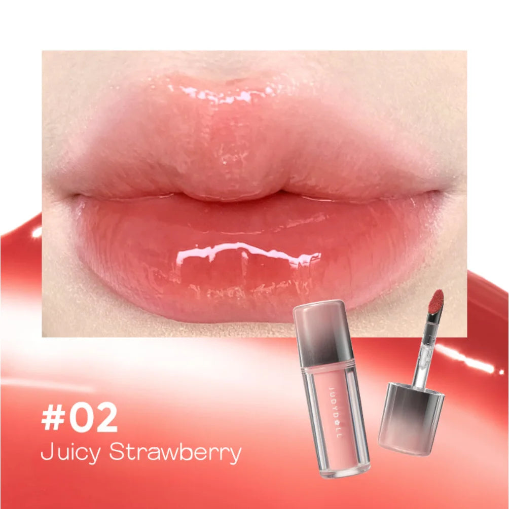 Judydoll Dual Finish Watery Lip Gloss Nurturing Hydrating Fresh Zpaxo 02