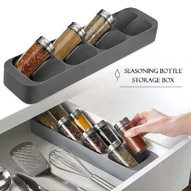 LIUSHADUOLA Kitchen Drawer Cutlery Storage Tray Knife Holder Spoon