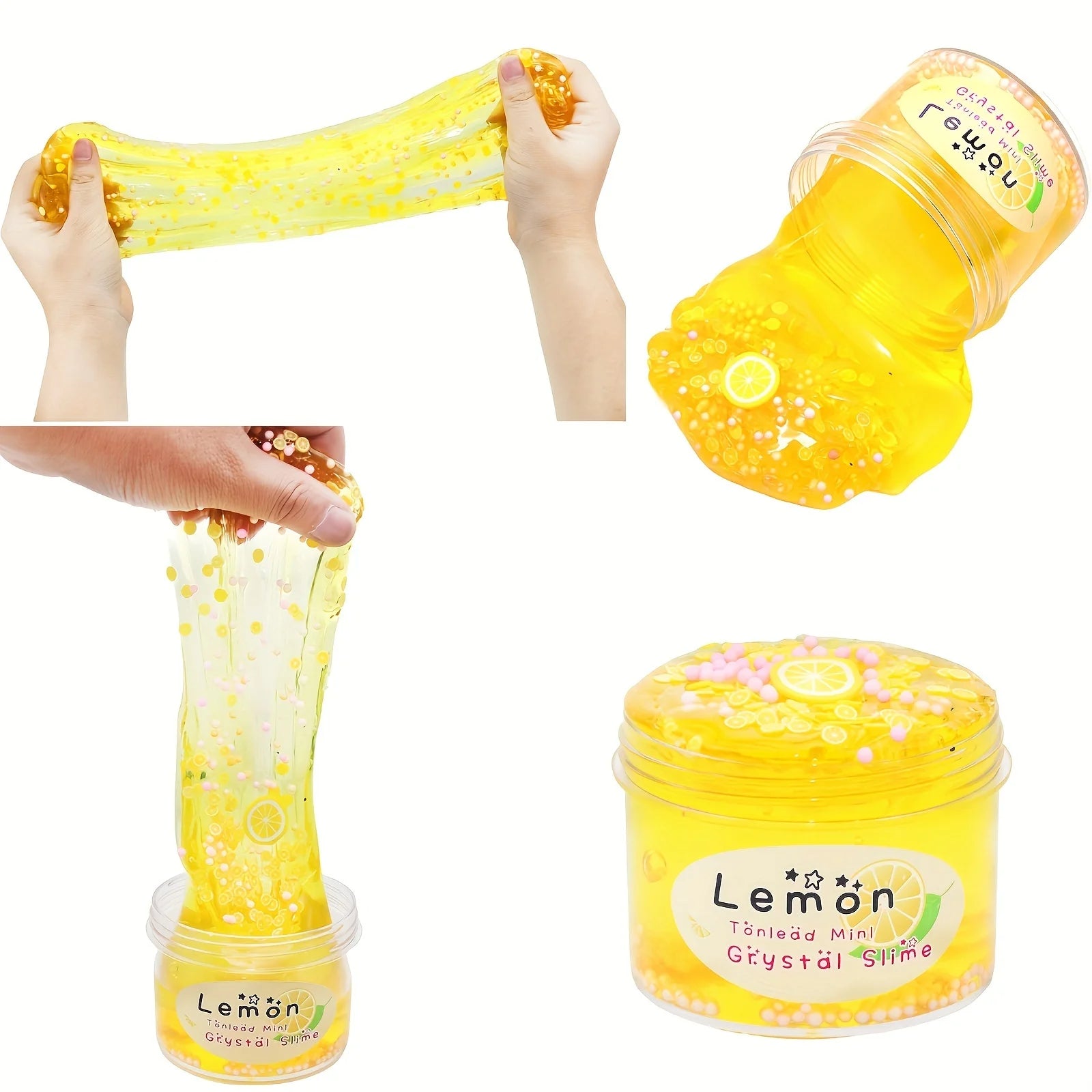 Crystal Mud Slime Fruit Coconut Soft Ceramic Chip Slice Decompressing