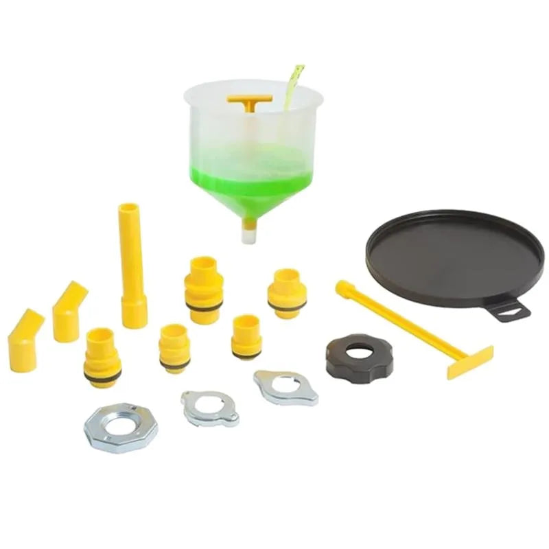 Spill Proof Coolant Filling Plastic Funnel Universal Vehicles Oil Zpaxo Pour Oil Tool