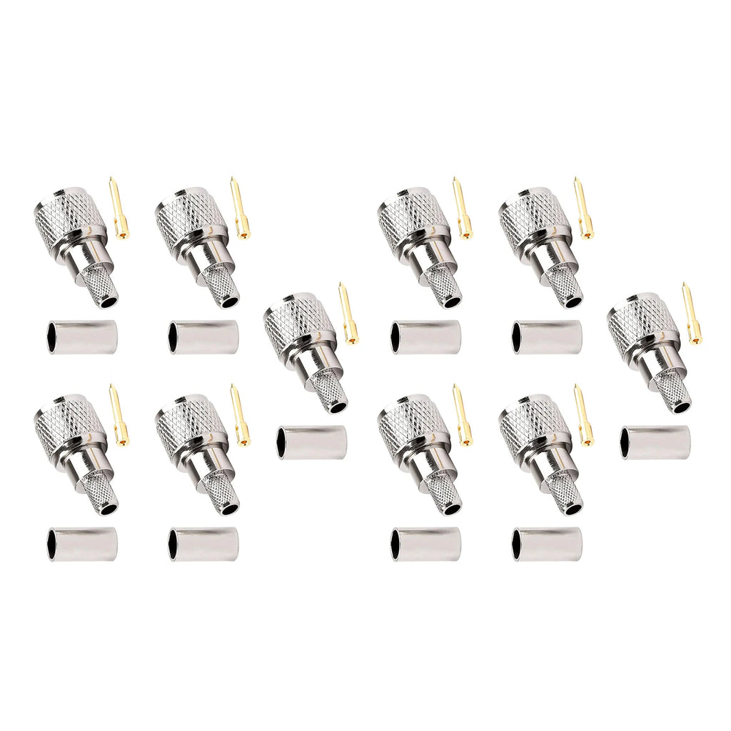 Mini-UHF Male Crimps Connector Antenna Adapter 50 Ohm Motorola Radio