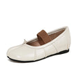 Flat Shoes for Women Spring and Autumn 2025 Casual Increased Height Inside Tabi Shoes for Women Plus Size Loafers Women Zpaxo white(heel 3.5cm) 40