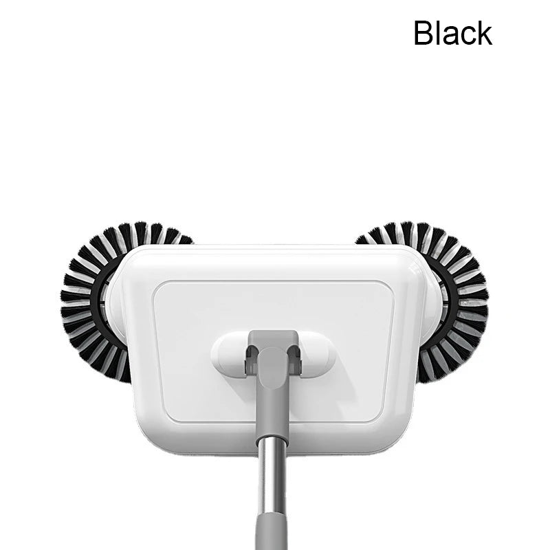Combination of broom and mop Hand push type scoop Household broom and dustpan set Floor magic broom home cleaning Tools Sweeper Zpaxo black