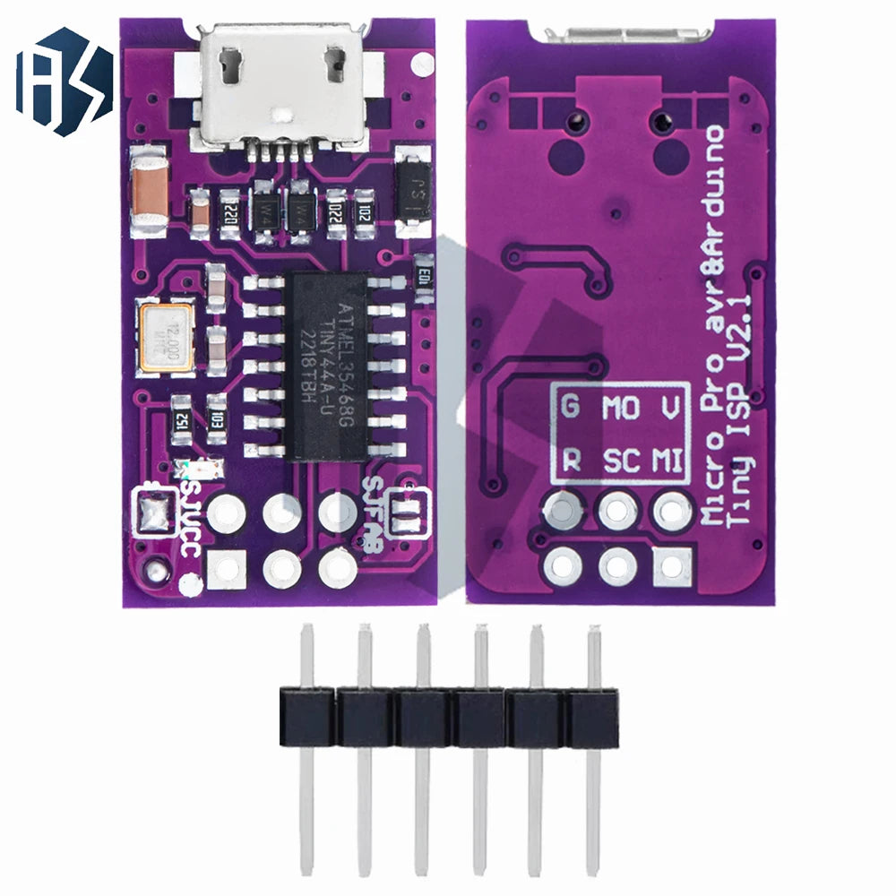 Micro USB Tiny AVR ISP ATtiny44 ATTiny45 ATTiny85 USBTinyISP Zpaxo