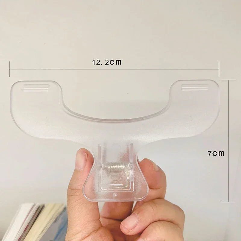 Plastic Large Book Clip Simple Reading Aid Fixed Book Holder Bookmarks Creative Design Practical Note Holder Zpaxo