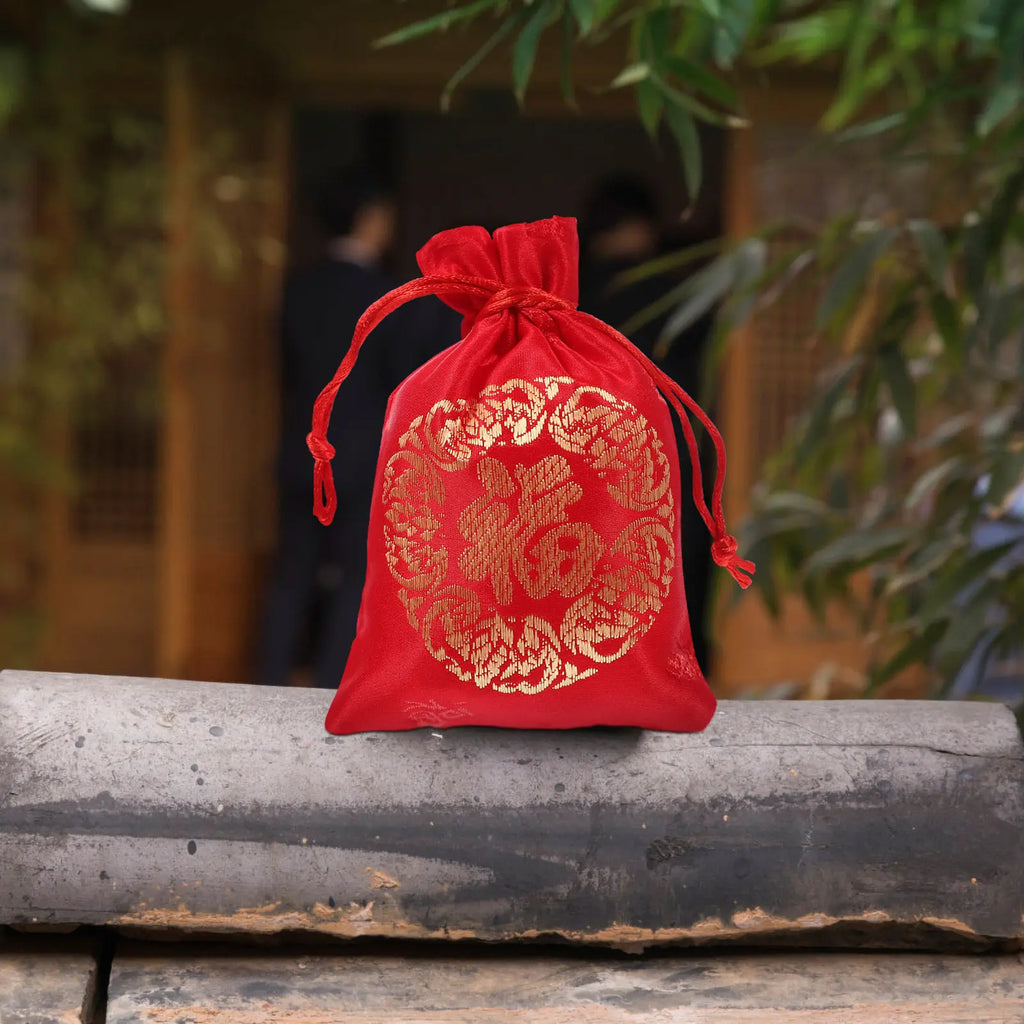Reusable Silk Drawstring Bags Wrapping Candy Biscuits Jewelry Cards